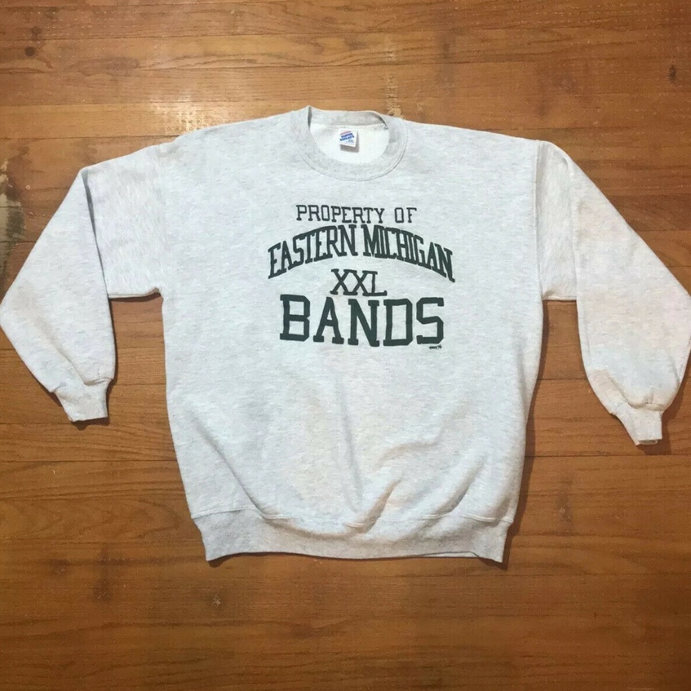 Vtg Jerzees EMU Eastern Michigan Band Sweatshirt
